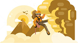 攀岩爬山