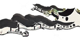 水墨院子素材天下