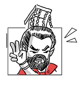 手绘古代英雄将军人物