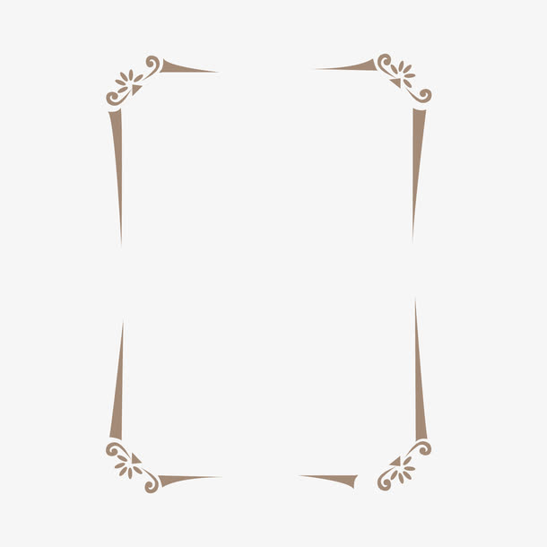 矢量灰色剪切边框竖边框