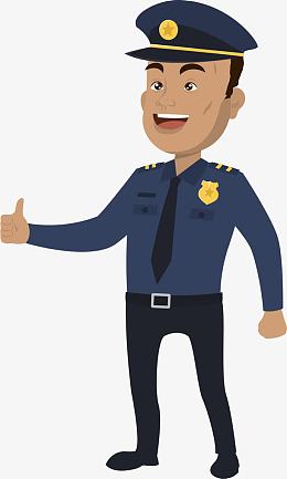 竖大拇指的警察