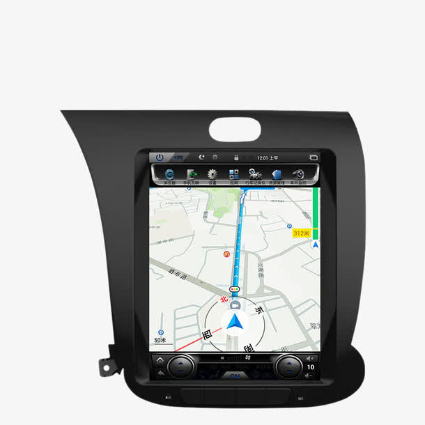 起亚安卓竖大屏导航素材免费下载_觅元素