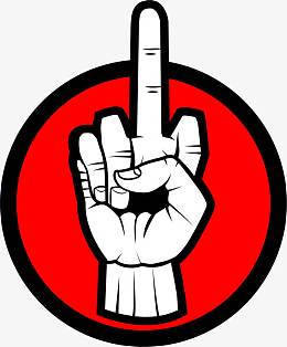 psdpngpng简笔手绘双手做鄙视手势.