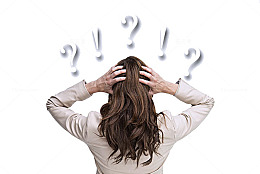 烦躁纠结的背影