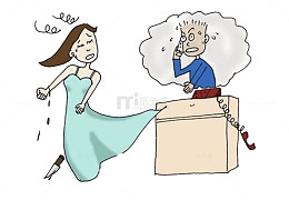 夫妻吵架着急的妻子自杀