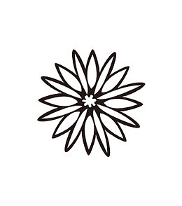 简笔画花