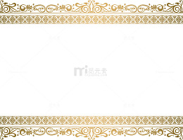 金色花边框架