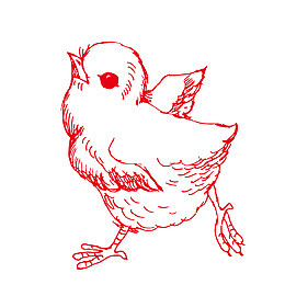 可爱小鸡仔插画