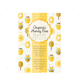 可爱有机蜂蜜小册子