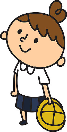 丸子头日本小学生