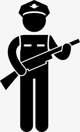 扁平武警图标