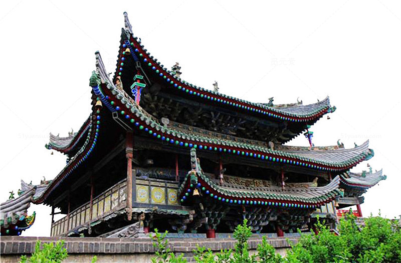 陕西建筑拍摄图插图元素