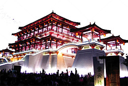 陕西建筑拍摄图插图元素