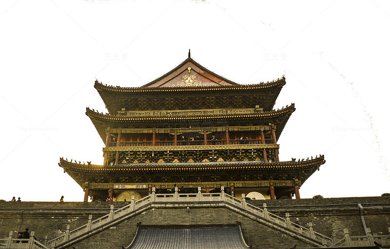 陕西建筑拍摄图插图元素
