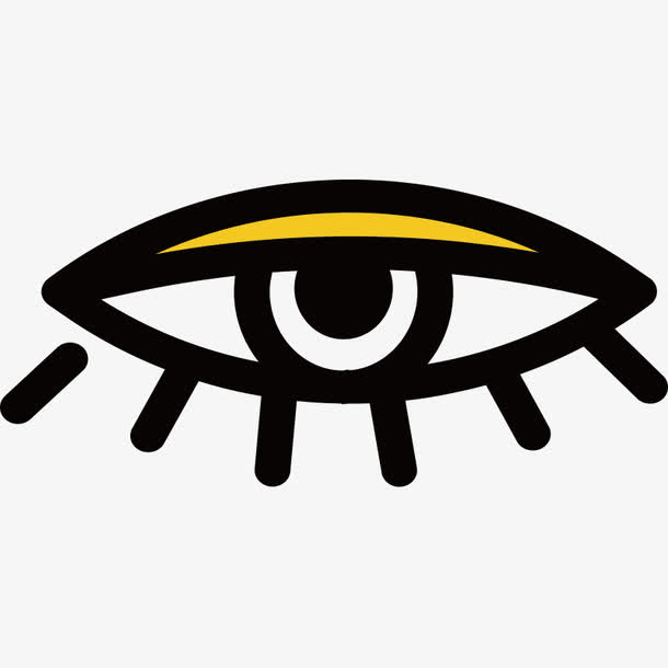 手绘的眼睛免抠素材免费下载_觅元素51yuansu.com