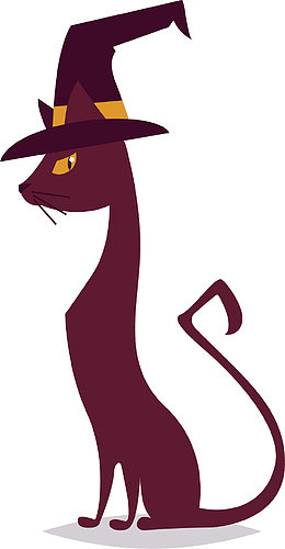 恶魔小猫矢量图