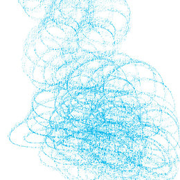 蓝色，粉笔笔刷素材