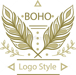 现代波西米亚设计LOGO