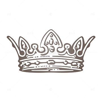 手绘皇冠王冠