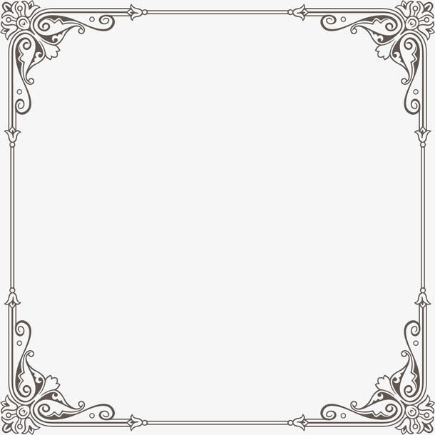 花纹边框免抠素材免费下载_觅元素51yuansu.com