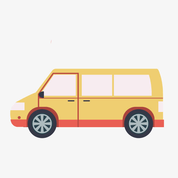 矢量中型面包车免抠素材免费下载_觅元素51yuansu.com