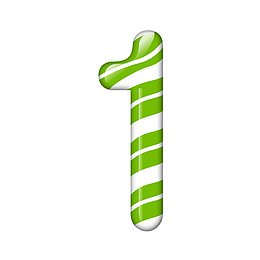 立体数字1