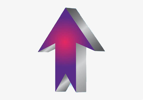 笔触感矢量3d箭头