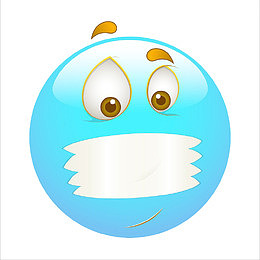 蓝色表情