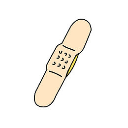 手绘止血胶布