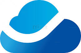 蓝色矢量云朵终端数据