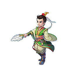 中国风拿扇子的男人