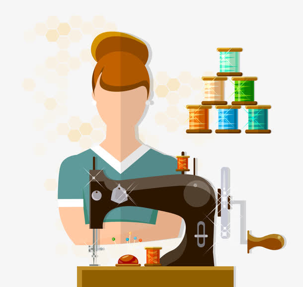 裁缝店免抠素材免费下载_觅元素51yuansu.com