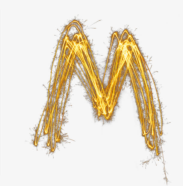烟火字母m