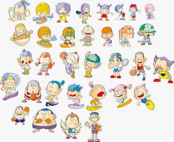 矢量人物合集素材