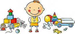 小朋友与玩具