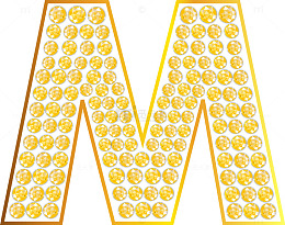 英文字母M素材