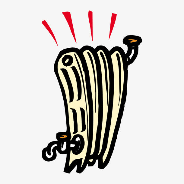 黄色暖气片矢量素材