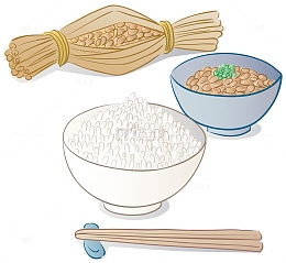 手绘各类米饭
