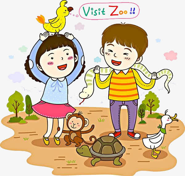 小朋友和动物