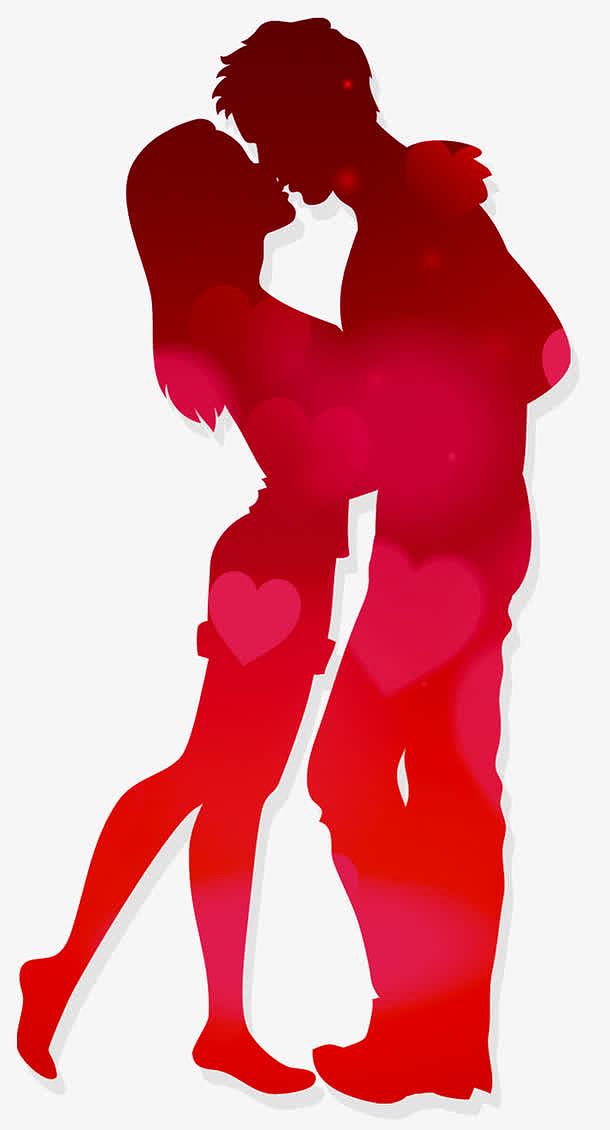 亲吻的情侣免抠素材免费下载_觅元素51yuansu.com