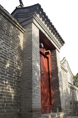 中国特色小镇仿古大门