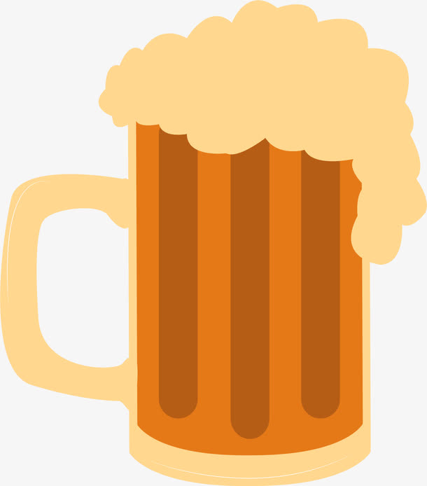 矢量冒泡的啤酒