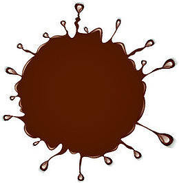 香浓巧克力喷溅文案背景