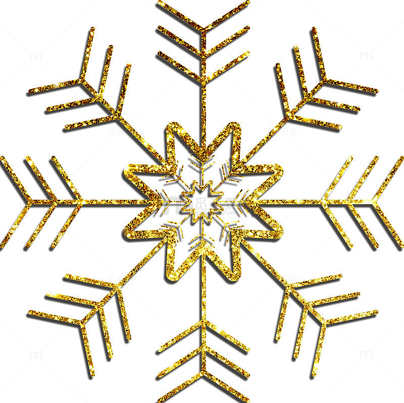精美闪粉雪花