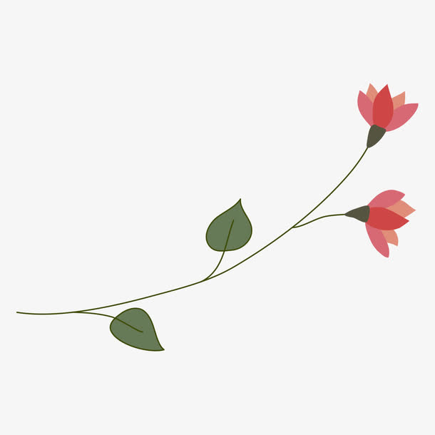 手绘小清新花卉