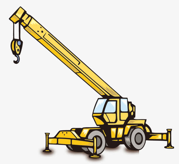 卡通吊车素材图片