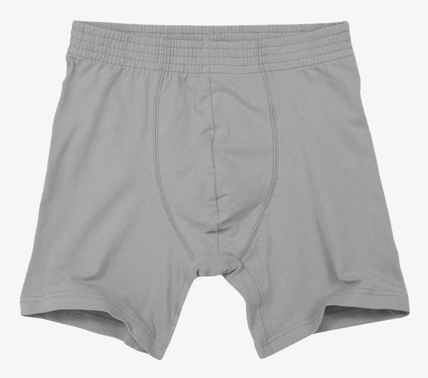 灰色纯色内裤男