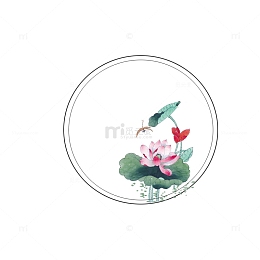 手绘古风圆圈