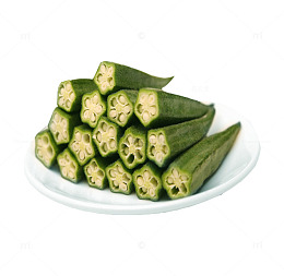 产品实物秋葵干一盘