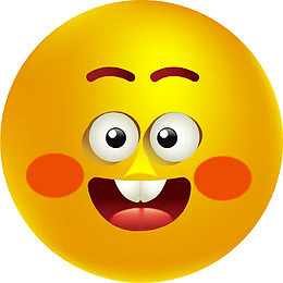 高兴大黄脸表情